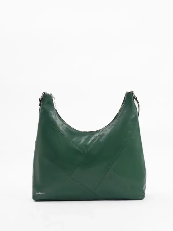 Sienna-Shoulder-Bag-Green-Leather-Cahlah-Australia