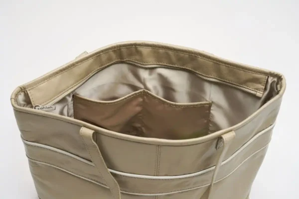 Aria-Carry-Tote-Bag-Beige-Leather-Inside-View-Cahlah-Australia