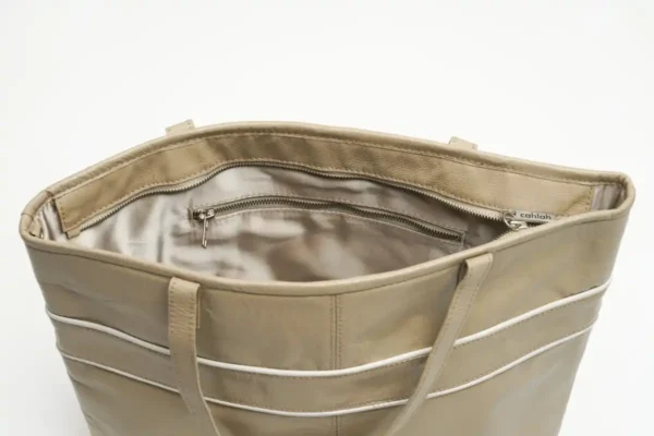 Aria-Carry-Tote-Bag-Beige-Leather-Top-View-Cahlah-Australia