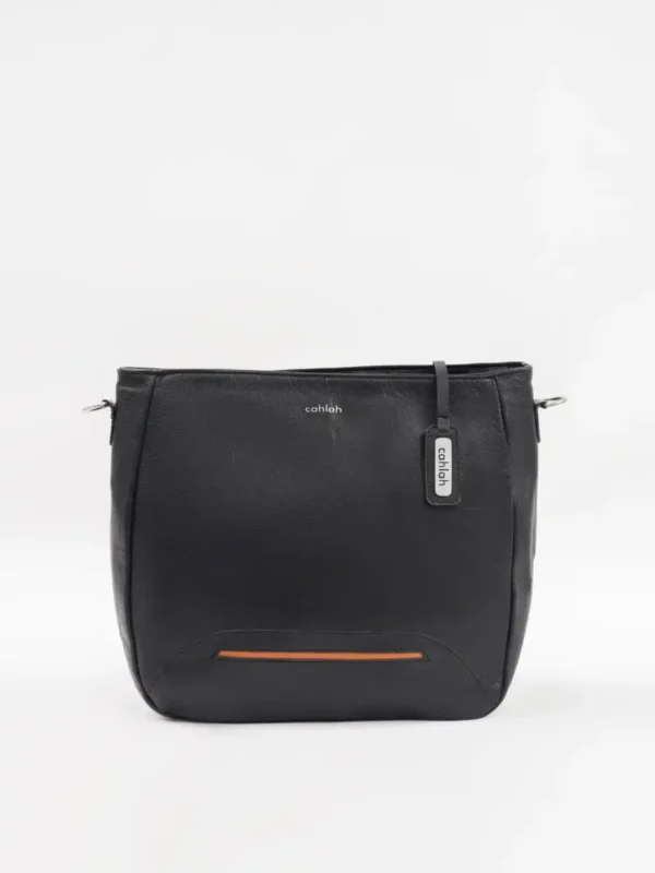 Solis-Tote-Bag-Black-Leather-Front-View