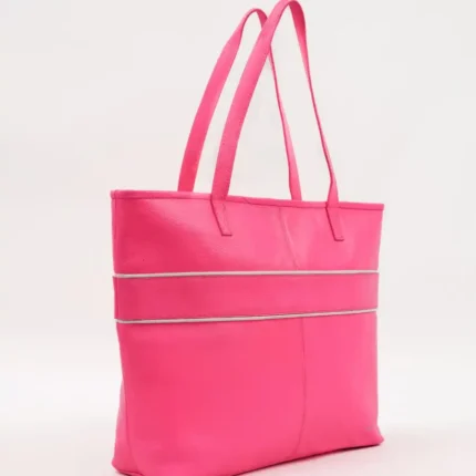 Aria-Carry-Tote-Bag-Navy-Side-View-Cahlah-Australia