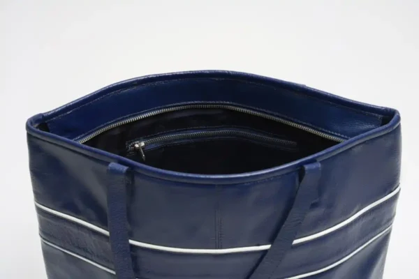 Aria-Carry-Tote-Bag-Navy-Top-View-Cahlah-Australia