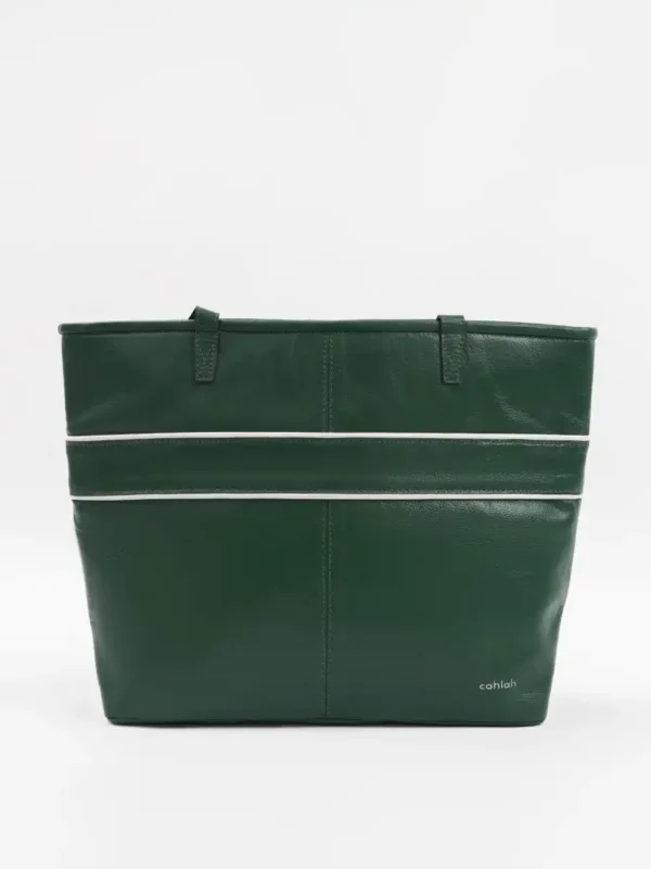 Aria-Carry-Work-Tote-Bag-Green-Front-View-Cahlah-Australia