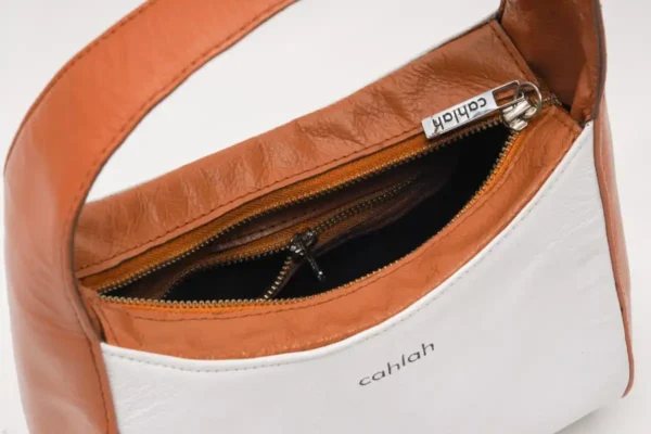 Celeste-Hobo-Handbag-Brown-Top-View