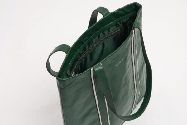 Luxe-Tote-Bag-Green-Top-View-Cahlah-Australia