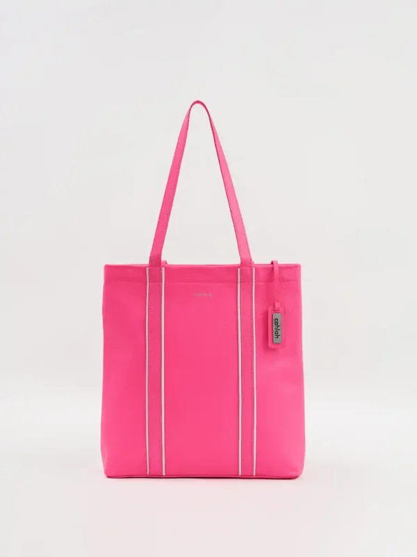 Luxe-Work-Tote-Bag-Pink-Front View-Cahlah-Australia