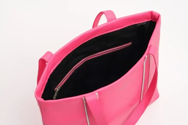 Luxe-Tote-Bag-Pink-Top-View-Cahlah-Australia