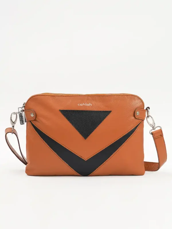 Metro Chic-Crossbody-Bag-Brown-Front-View