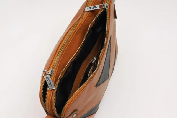 Metro Chic-Crossbody-Bag-Brown-Top-View