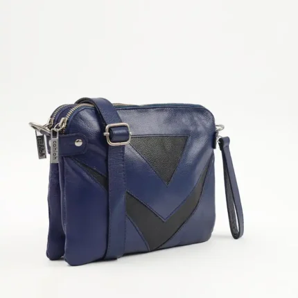 Metro Chic-Crossbody-Bag-Navy-Side-View