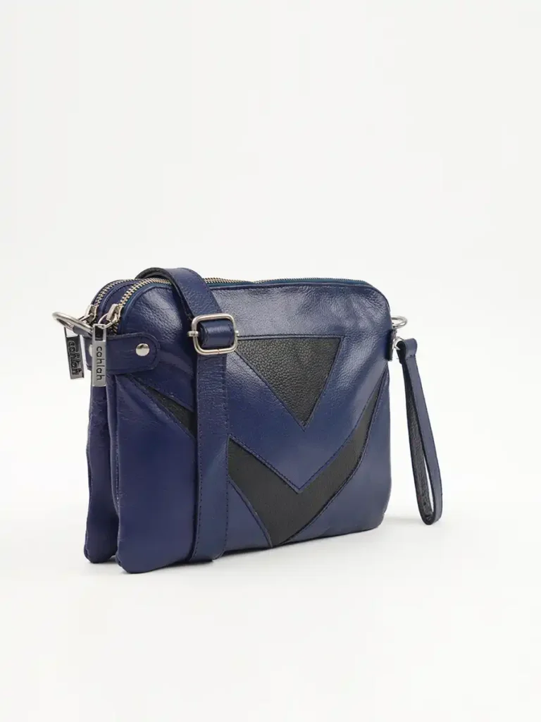 Metro Chic-Crossbody-Bag-Navy-Side-View