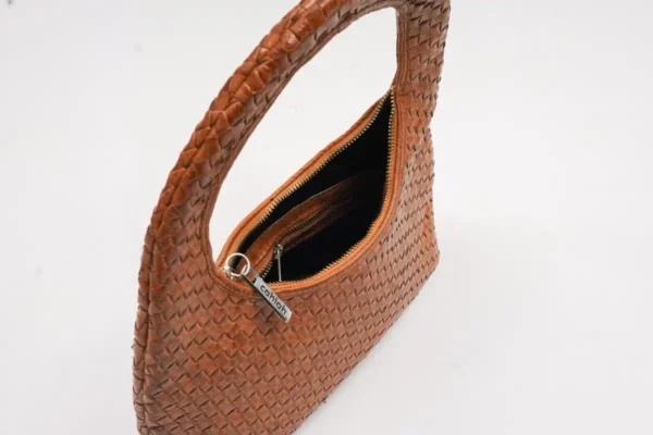 Nova-Woven-Handbag-Brown-Women-Top-View