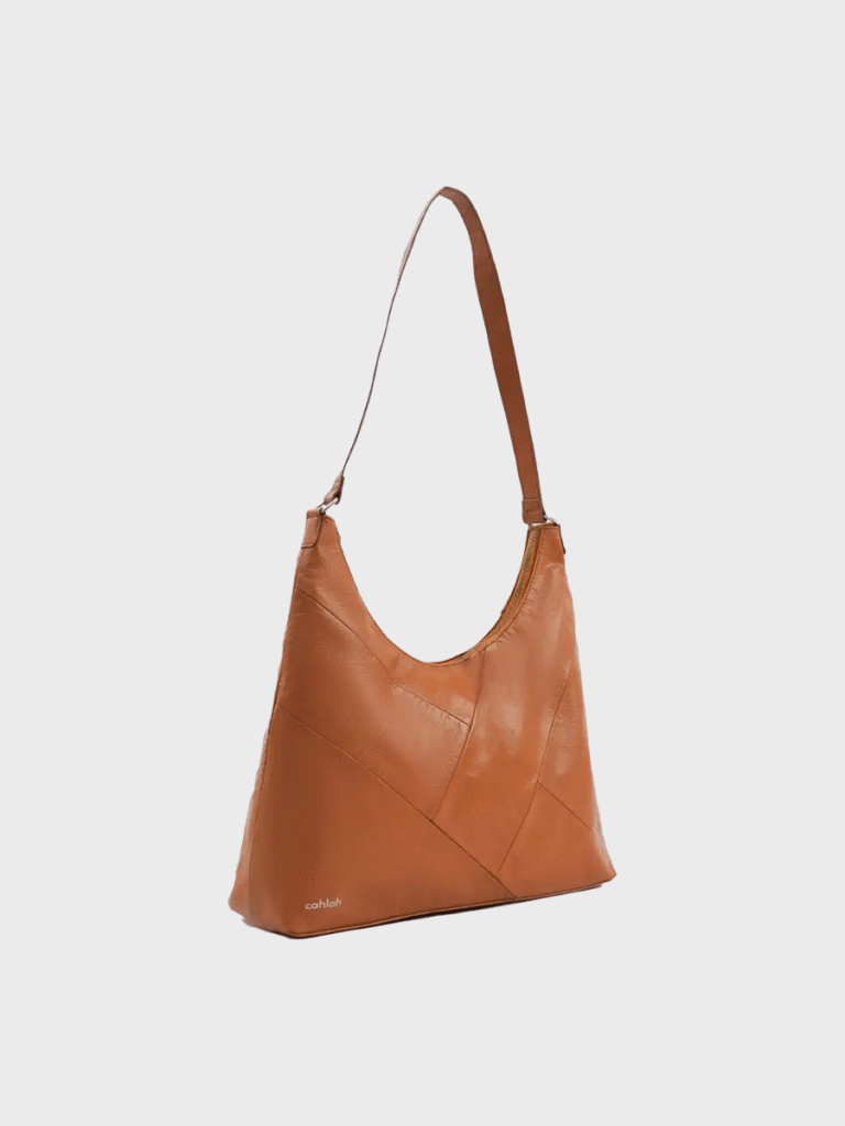 Sienna-Women's-Shoulder-Bag-Brown-Front-View-Australia