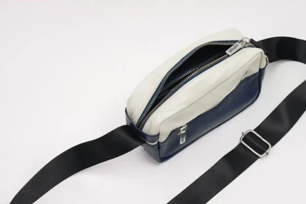 The-Explorer’s-Route-Sling-bag-Navy-Top-View